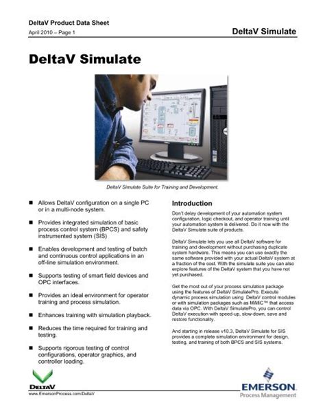 emerson deltav simulate.